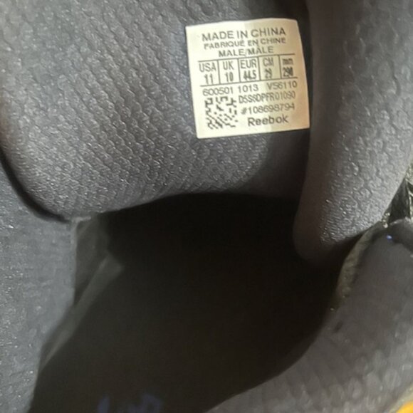 Reebok Kamikaze 1 Mid Blue Print Size 11 - Picture 3 of 4